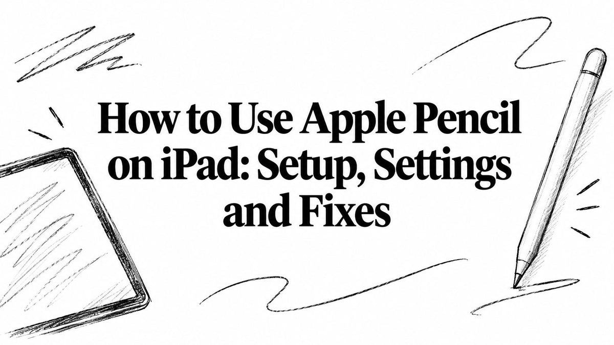 How to Use Apple Pencil on iPad: Setup, Settings and Fixes