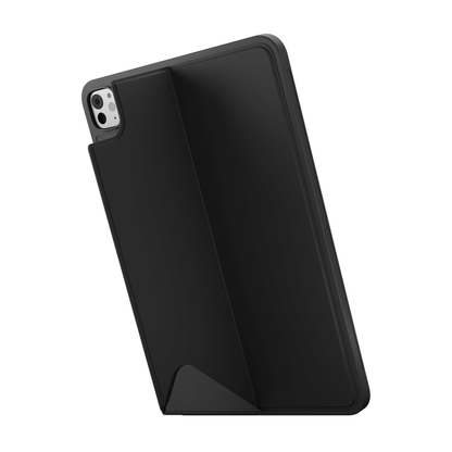 SpacePad iPad Keyboard - Black - (iPad 11 (A16) / iPad 10th Gen) back view case design.